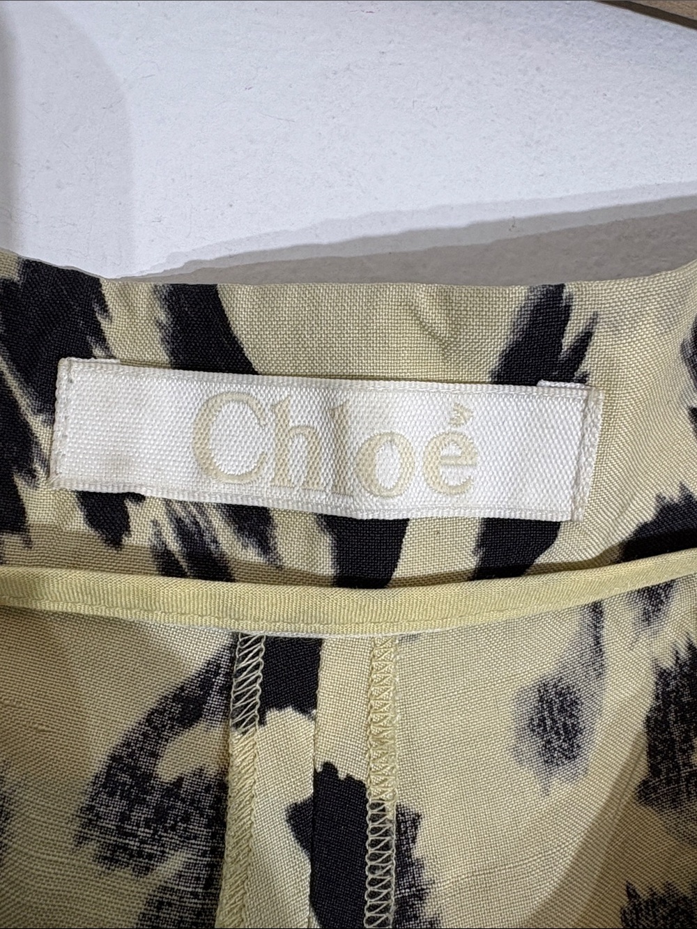 Chloé Leopard Print Pleated Cotton Pants Tapered Ankle Trouser FR42 US10-12 - Picture 7 of 13